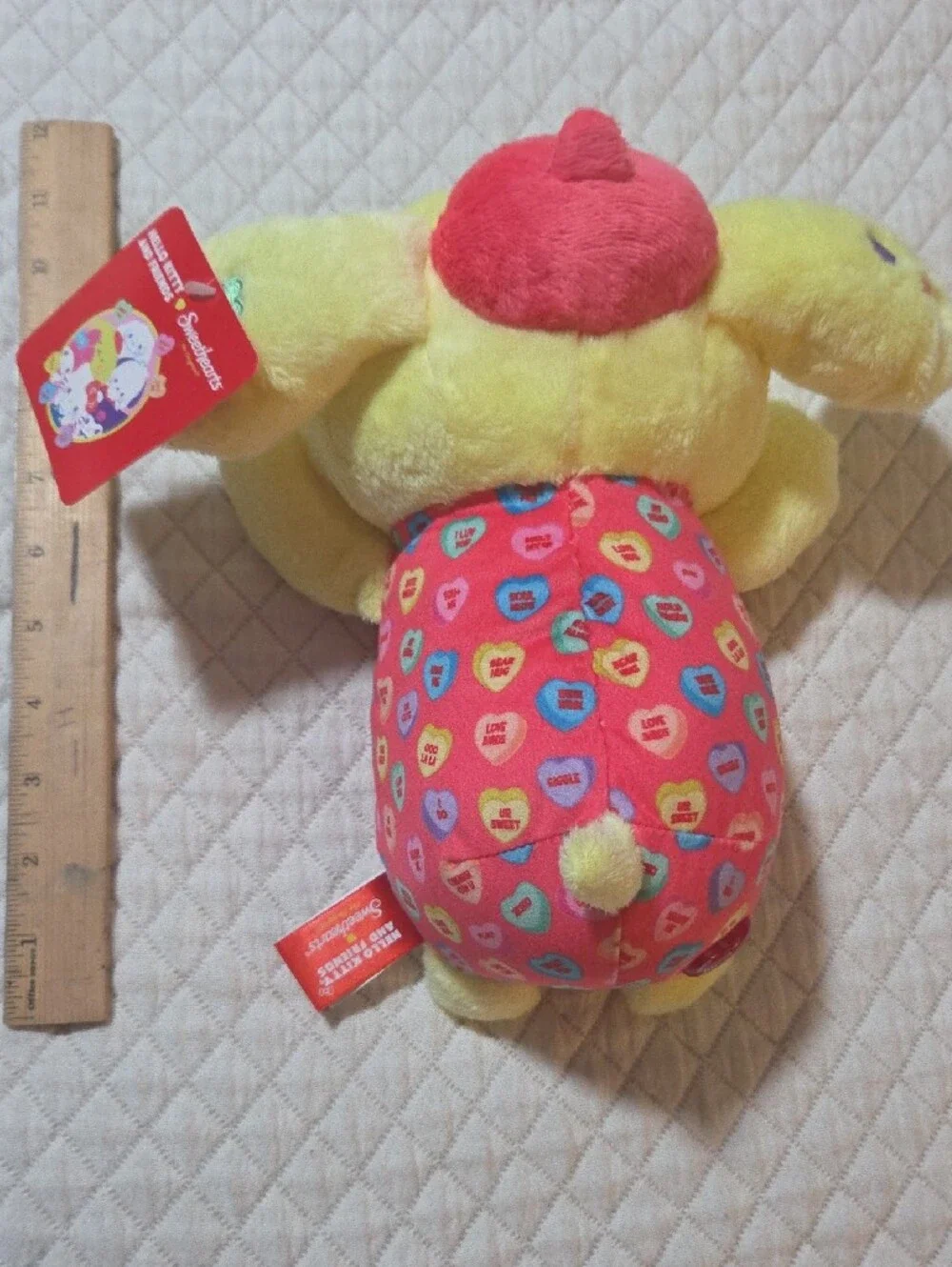 Sweethearts Hello Kitty Small Pet Toy with Pink Hat - Soft Cuddly Companion